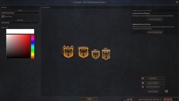 Crusader Kings 3 is giving us a Coat of Arms designer tool