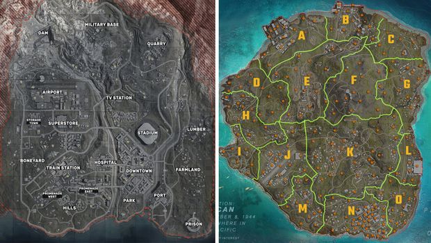 Call of Duty: Warzone - Verdansk vs Caldera map comparison