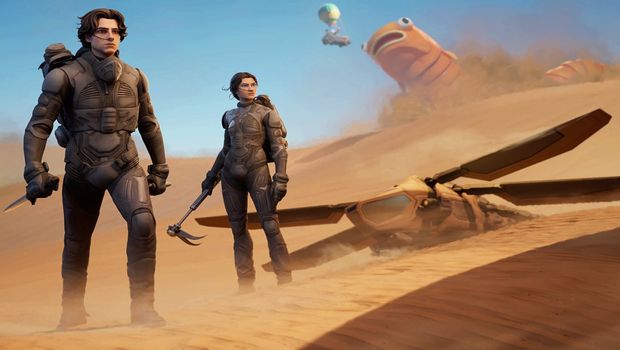Dune is coming to Fortnite with goofy looking sandworm