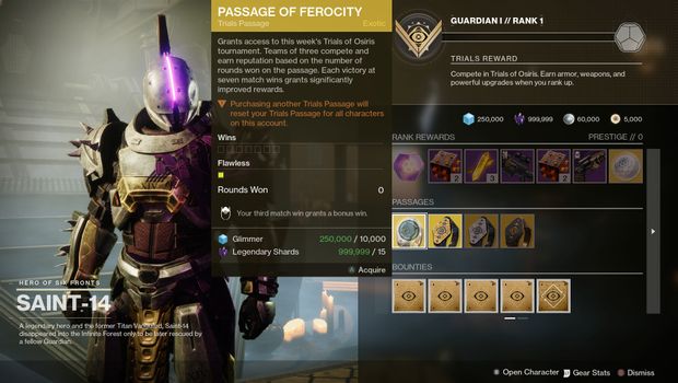 Destiny 2: Trials of Osiris is overhauling how passages work
