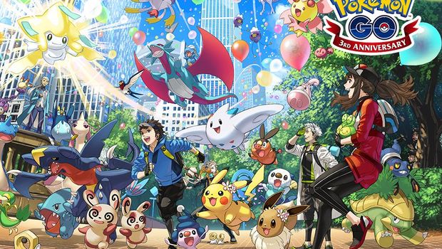 Pokemon Go third anniversary is here