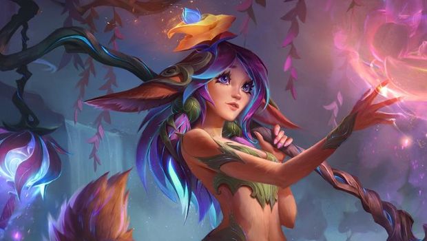 Splash art revealed for the new League of Legends champion Lilia?