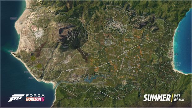 Forza Horizon 5 vs Forza Horizon 4 - Map comparison