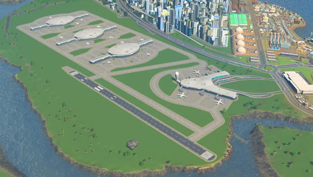 How to upgrade airport levels in Cities: Skylines airport expansion