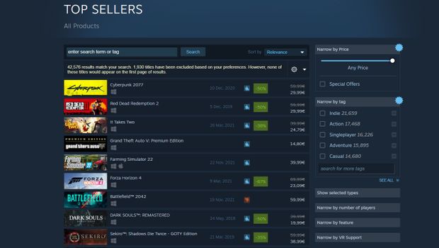 cyberpunk-2077-is-now-top-selling-game-on-steam-positive-reviews