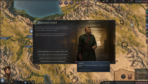 CK3 Royal Court expansion introduces the newest Adventurer Inspiration