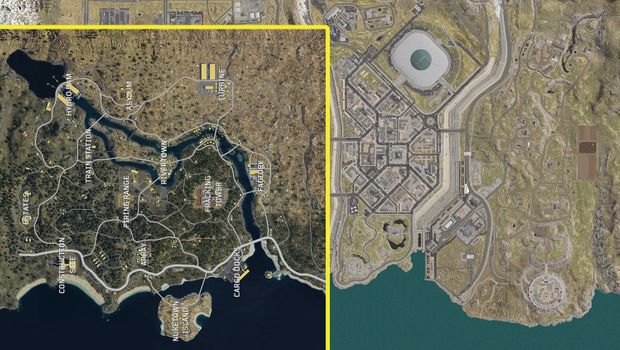 Here's how Blackout map size compares to that of Call of Duty: Warzone