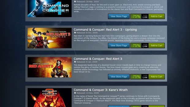 This is what passes for a Command & Conquer "franchise sale" on Steam