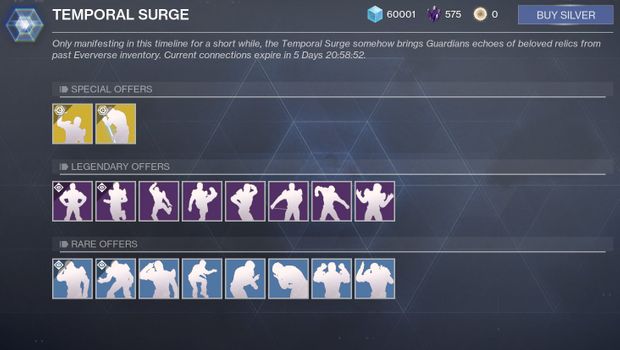 Destiny 2 sells old emotes for a limited time