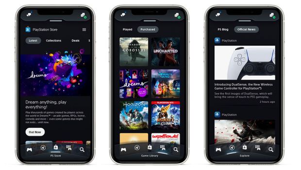PS App update bringing new UI, integrated messages, voice chat