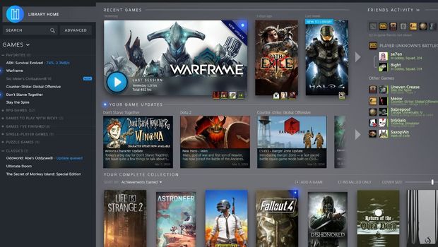 Valve reveal Steam Library overhaul
