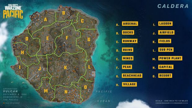 Here is the first look at Call of Duty Warzone Pacific map Caldera