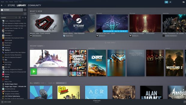 Steam's new library arrives - slow and lacks some older features
