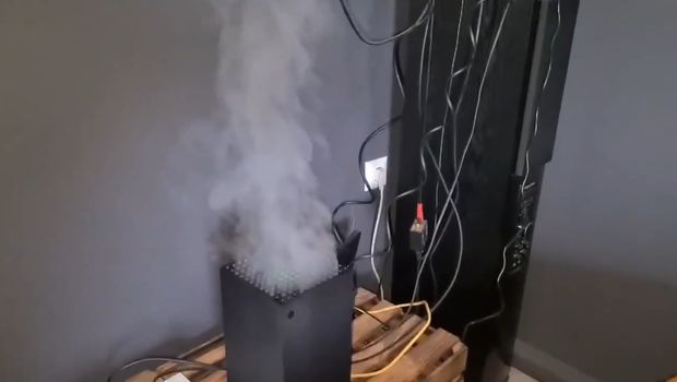 The new Xbox Series X is on fire. Literally.