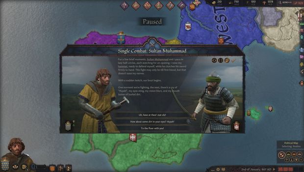 Crusader Kings 3 Royal Court expansion adds new weapon looks for duels