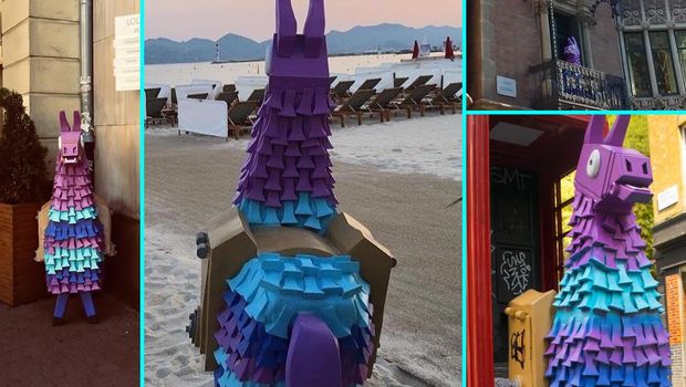 Fortnite llamas sprout up across Europe