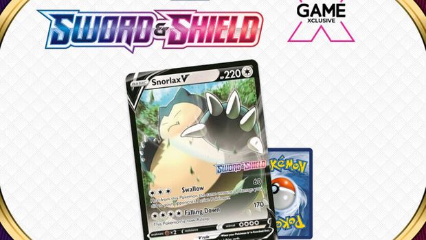 Game is holding a Snorlax V Oversize Card giveaway