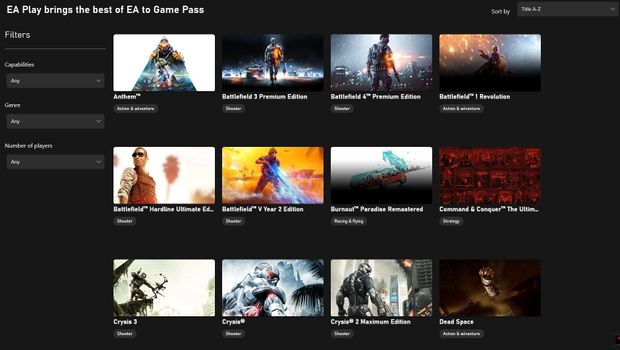 Xbox App glitch reveals first look at EA Play on Game Pass for PC