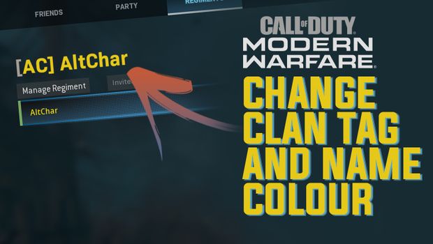 How to change your name and clan tag to any colour in COD: Modern Warfare