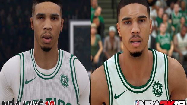 Nba 2k19 Versus Nba Live 19 Graphics Comparison