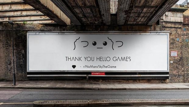 Hello Games get a fan-paid billboard