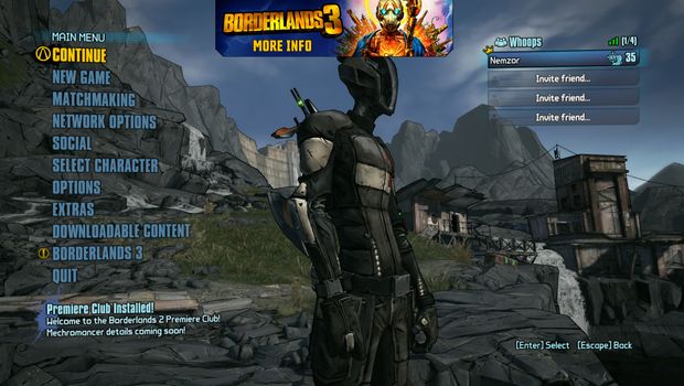 Borderlands 2 on PC now has a mandatory SHiFT login, even in singleplayer