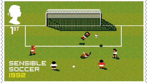 Sensible Soccer, Worms, Tomb Raider make Royal Mail's limited stamp pack