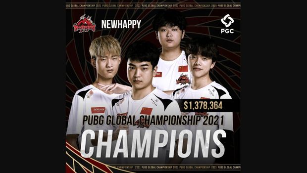 NewHappy are the winners of PUBG Global Championship 2021