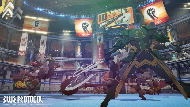 Anime MMO Blue Protocol reveals screenshot of gladiator-style battle Arena