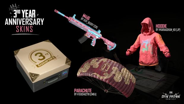 PUBG: When and where to get 3rd Anniversary items