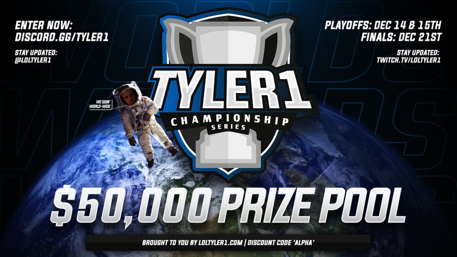 Tyler1 Championship Series rules and date laid out
