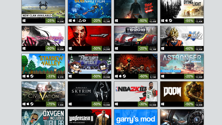 Steam Top Sellers 2017