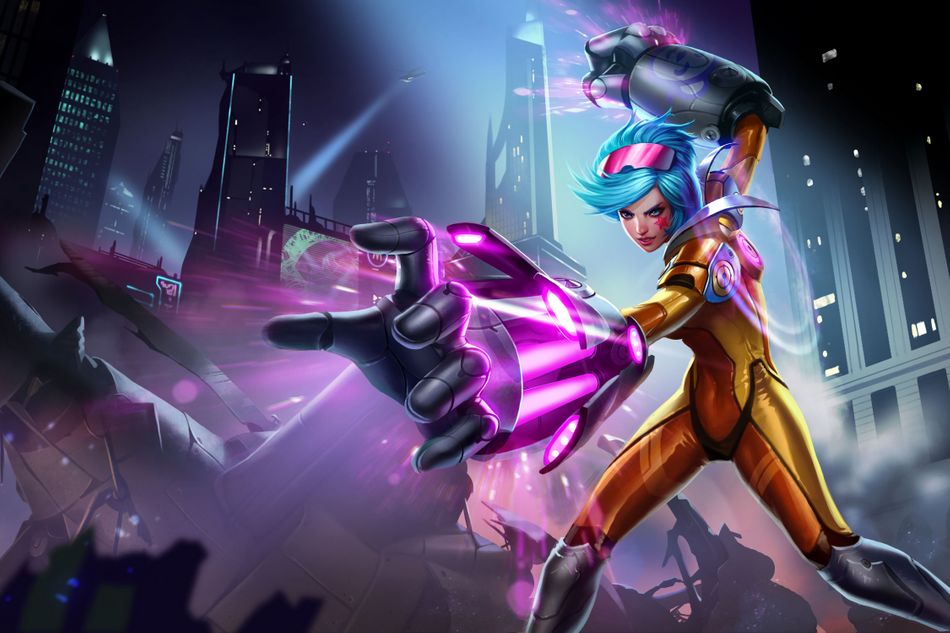 Picture of the Neon Strike Vi skin in League of Legends
