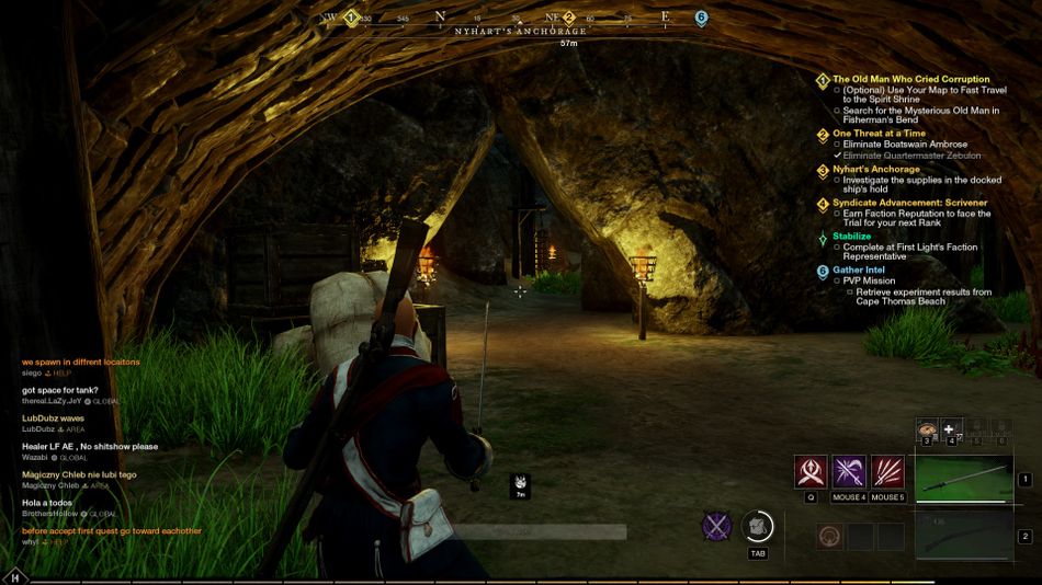 New World - Cave where Boatswain Ambrose resides
