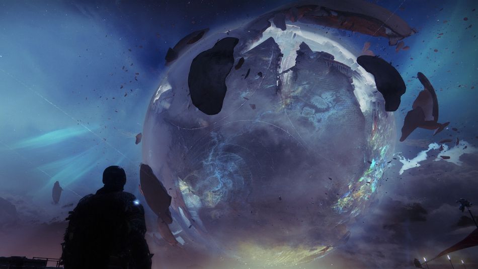 Destiny 2 - Traveler's green glow