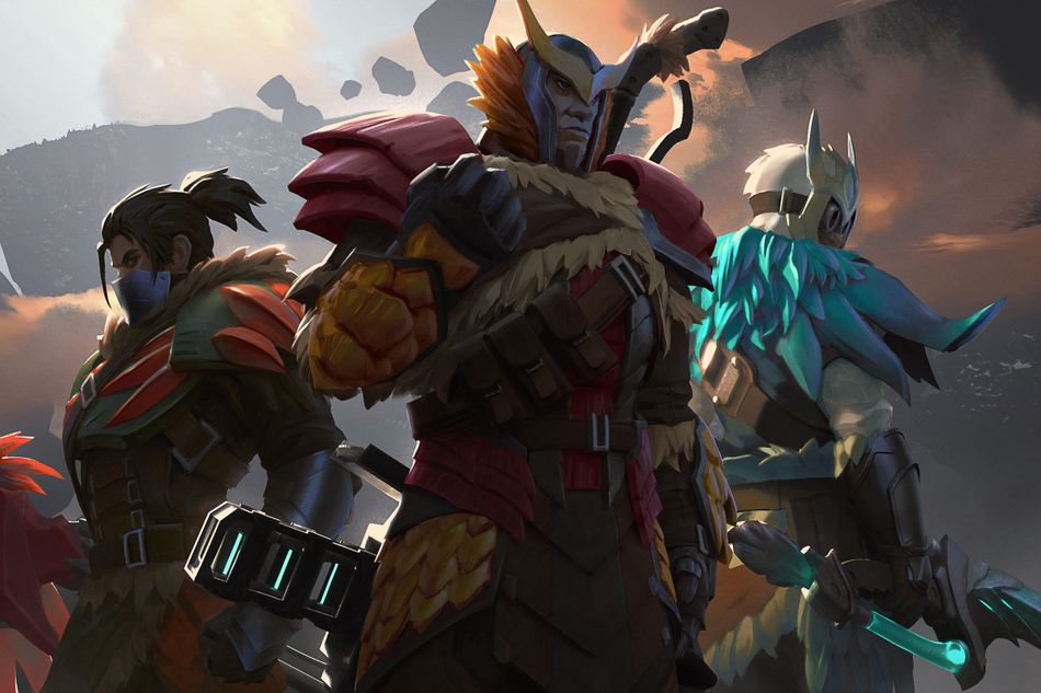dauntless artwork showing three armoured warriors