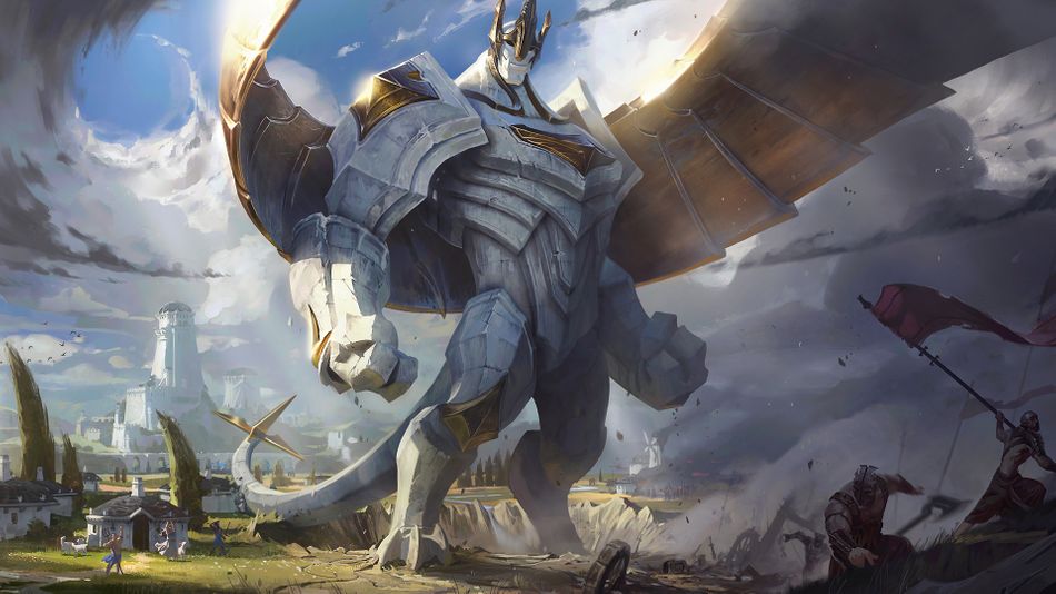 League of Legends champion Galio splash art