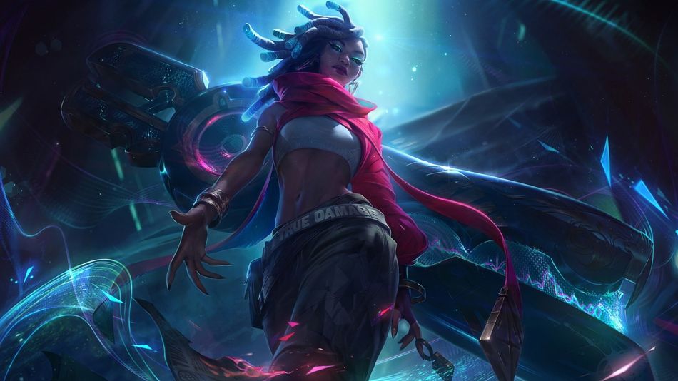 League of Legends champion Senna true damage skin splash art