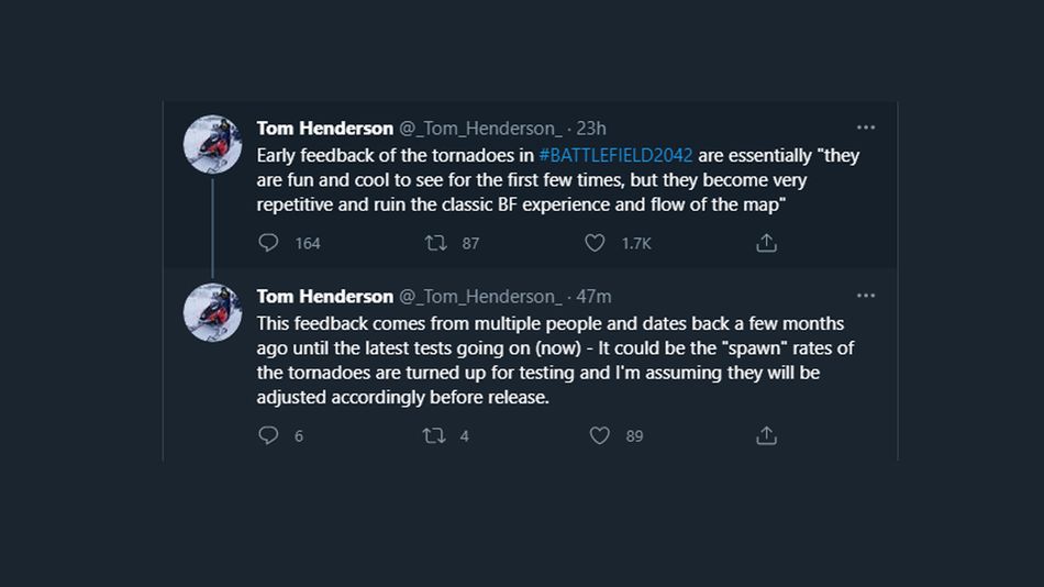 Insider Tom Henderson on Battlefield 2042's tornadoes