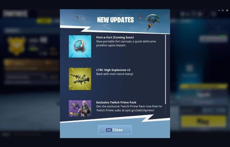 List of changes coming to Epic's Fortnite Battle Royale