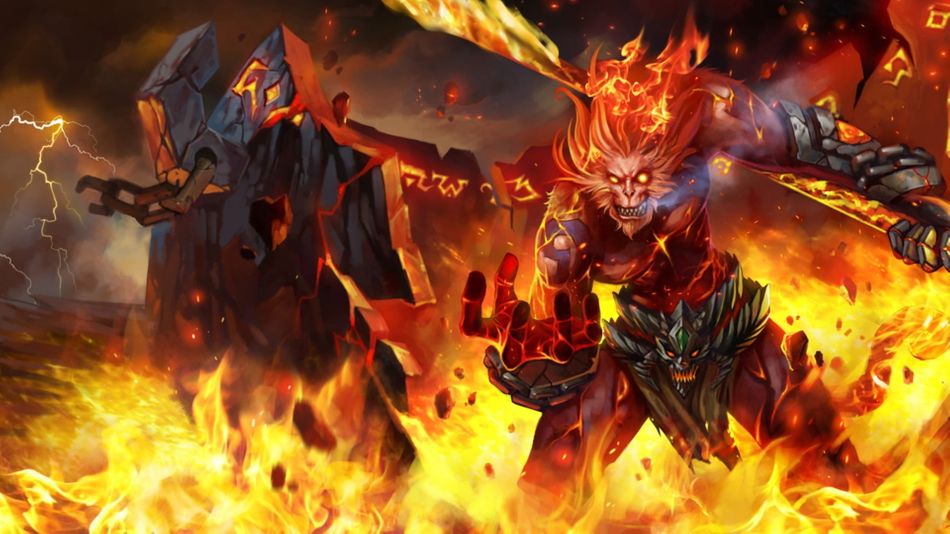 League of Legends champion Wukong Vulcanic skin