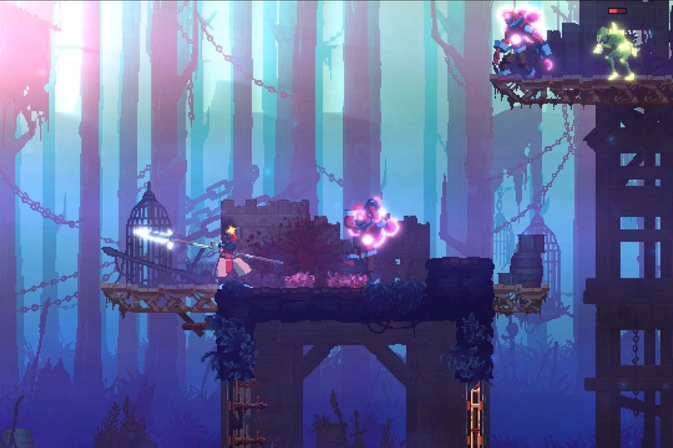 Player has just obliterated an enemy in Dead Cells