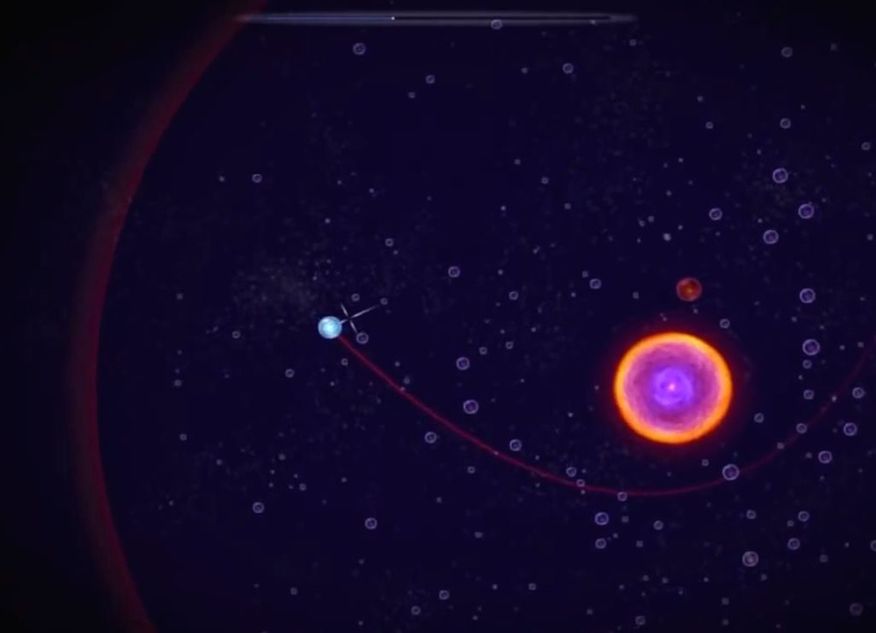 Osmos - Establishing a comfy orbit.
