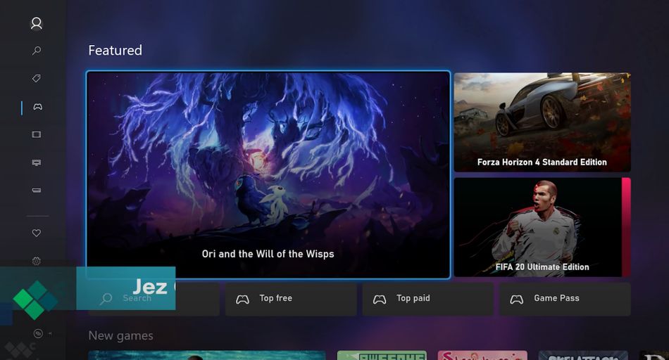 screenshot showing Xbox Series X Store re-design