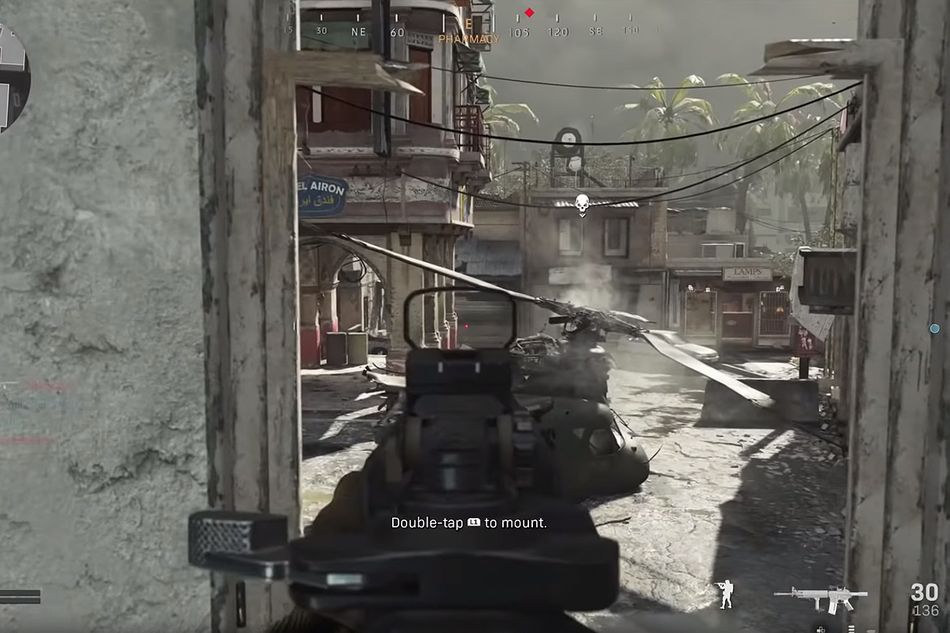 screenshot showing crash gameplay in cod mw