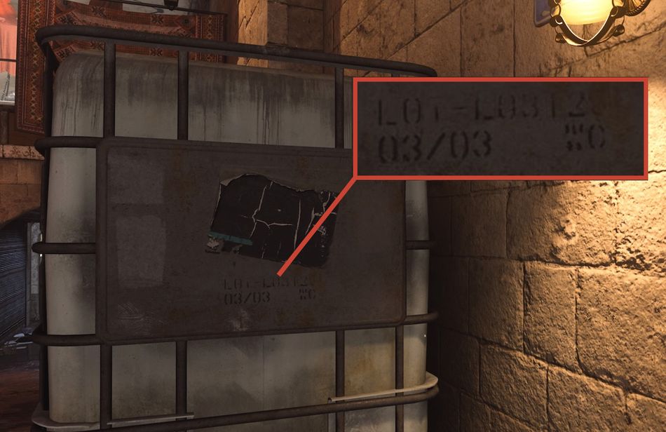 cod mw screenshot showing a plastic barell with a date