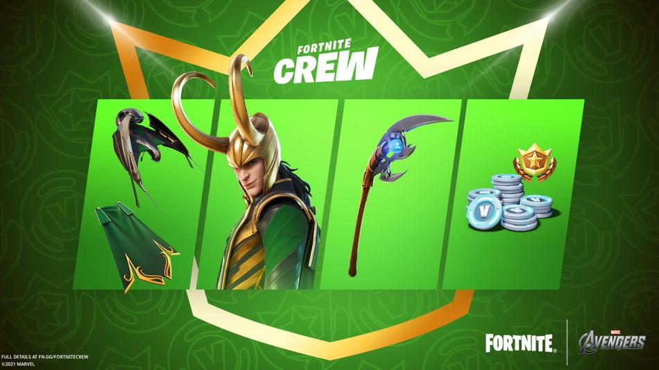 Fortnite Crew - Loki items 