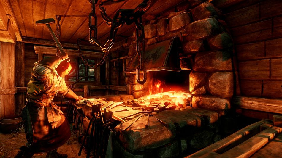 New World - In-game screenshot of in-progress crafting