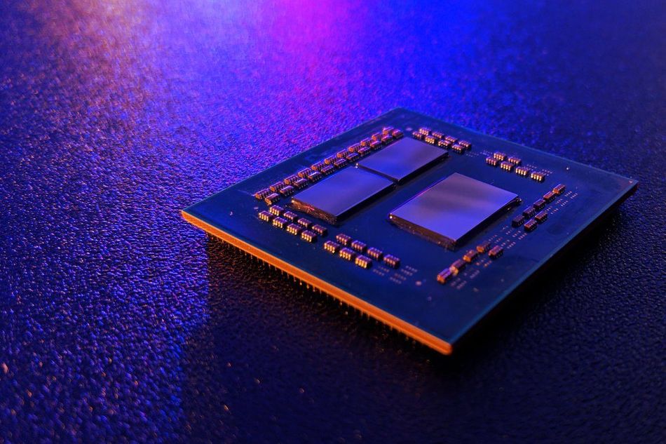 photo showing amd's new ryzen chip