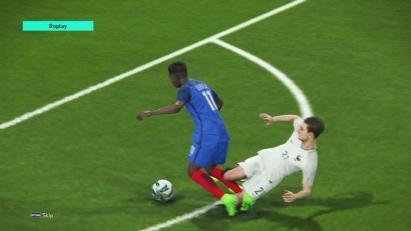 Tackling your opponent from the back is just as easy as before.